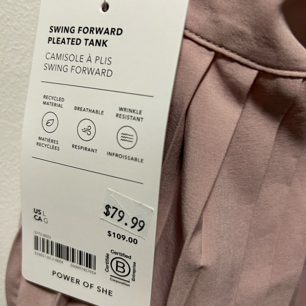 Athleta Pink and Purple Tank Top - Picture 4 of 4